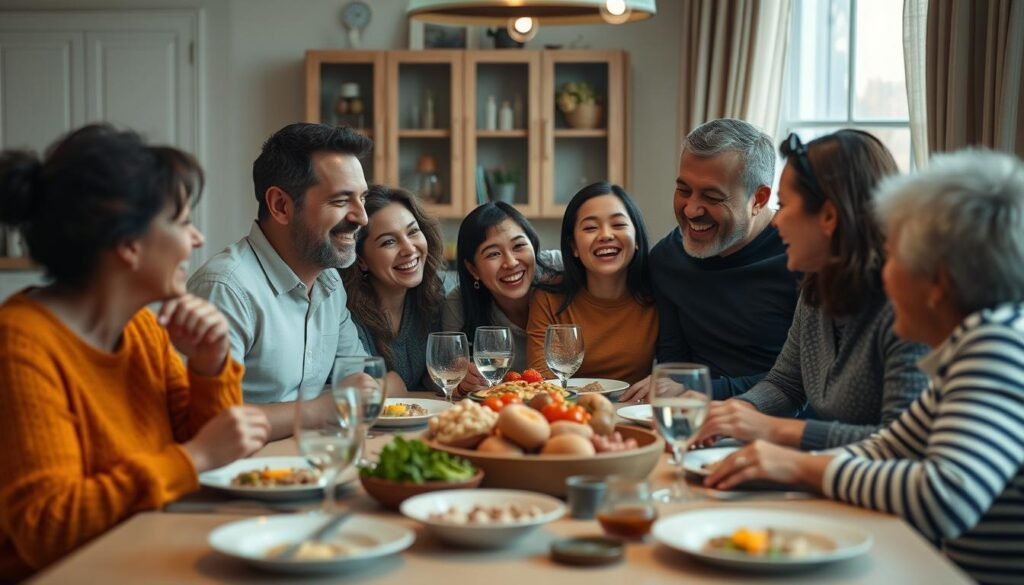 Authentic family moments in stock footage