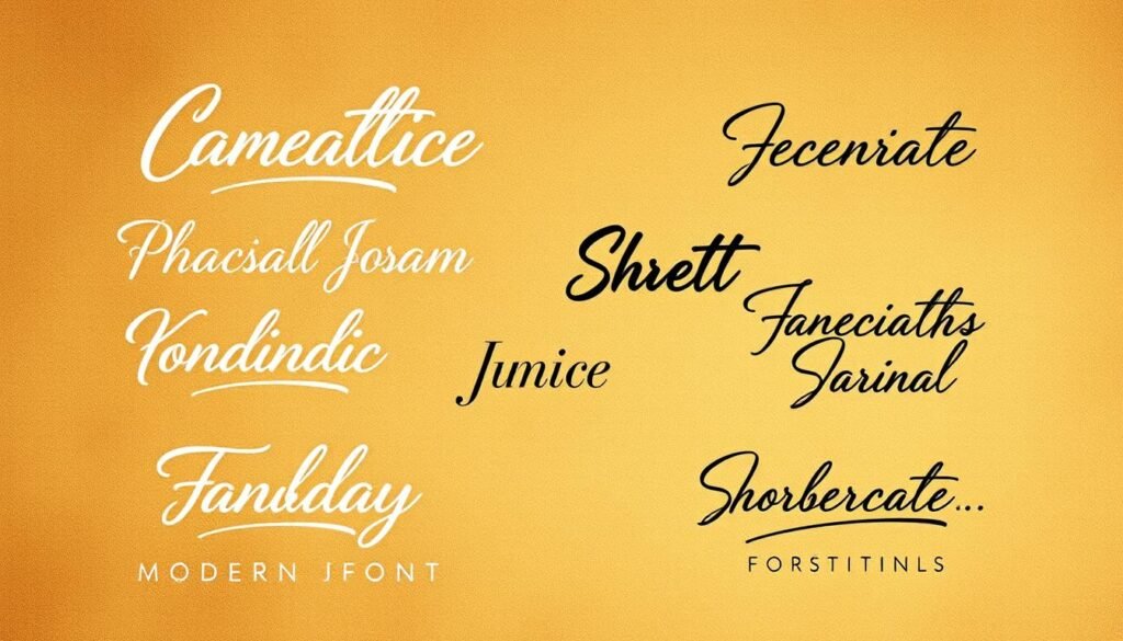 Modern Script Fonts