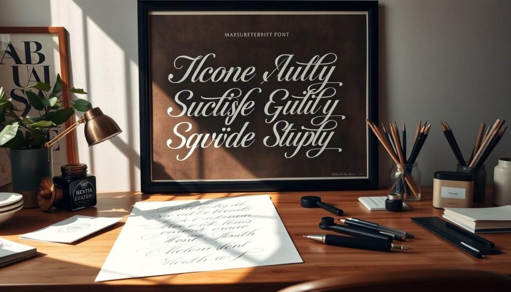 Serif and Script Font Pairing