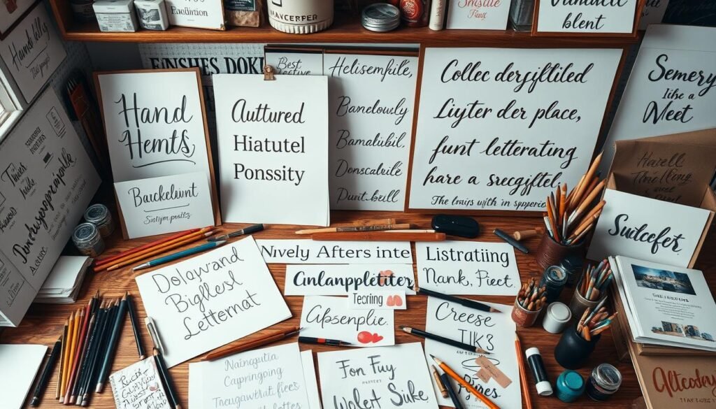 hand drawn fonts