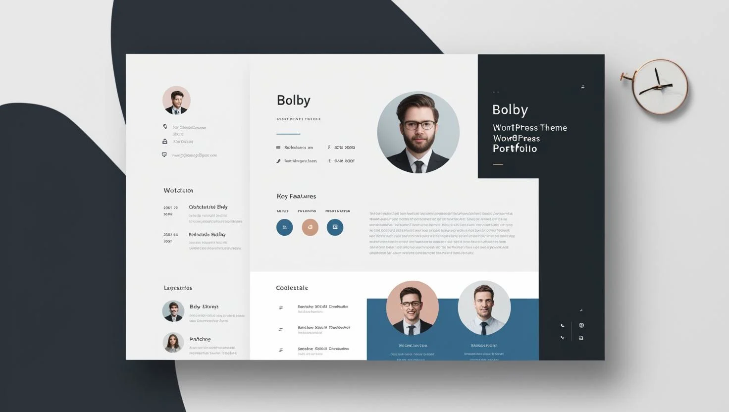 Bolby - Portfolio/CV/Resume WordPress Theme free download