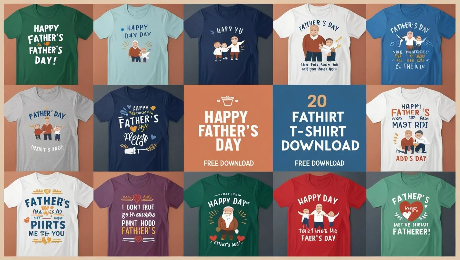 Fathers Day Tshirt Design Bundle images free download