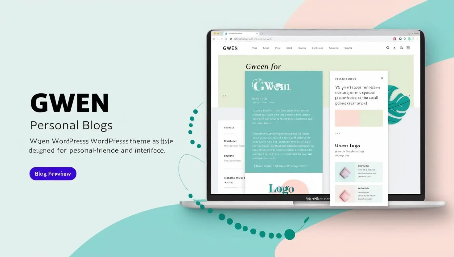 Gwen - Personal Blog WordPress Theme free download