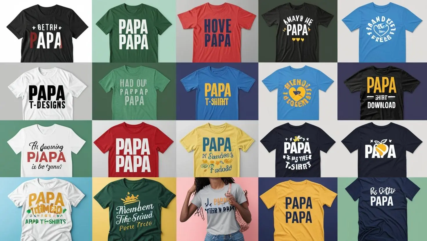 Papa t-shirt designs bundle images free download