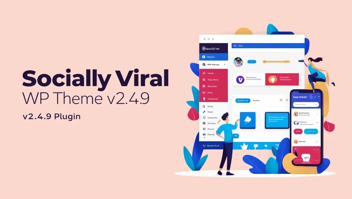 Socially Viral WP Theme v2.4.9 plugin free download