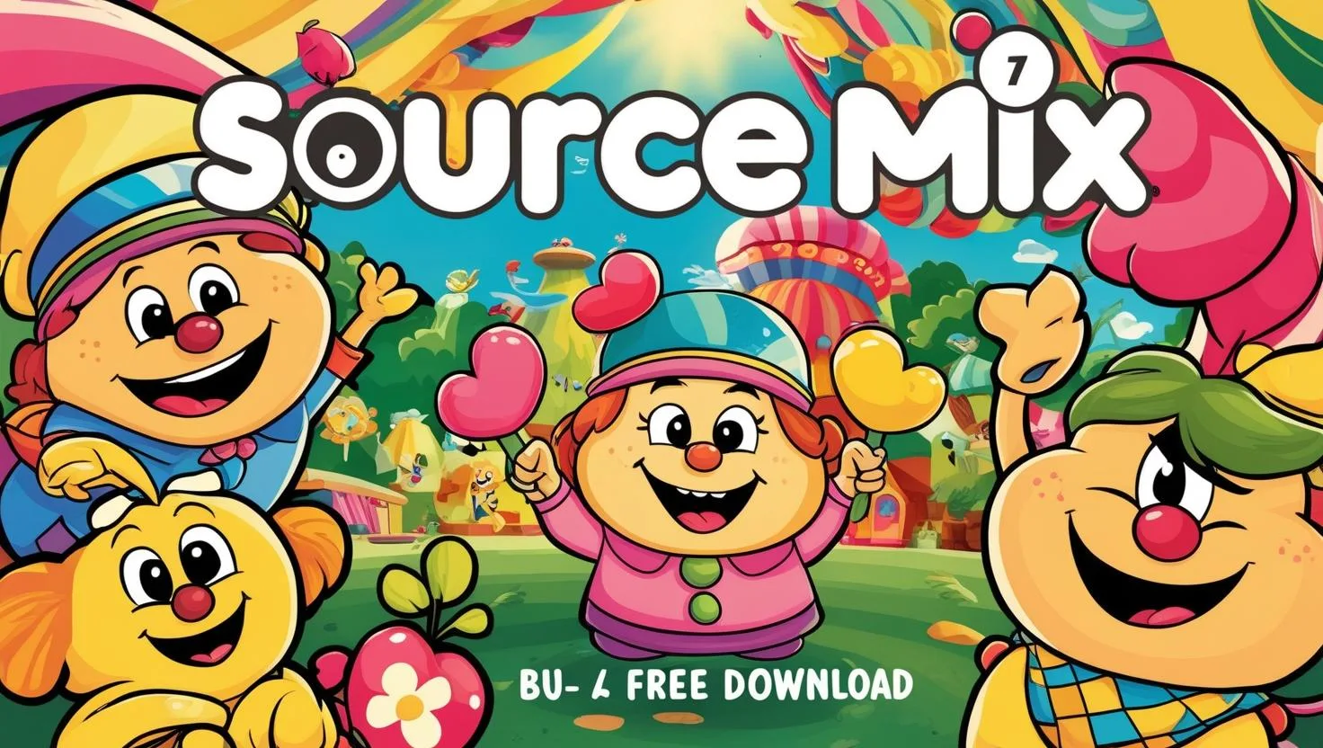 Source Mix cartoon Illustration images free download