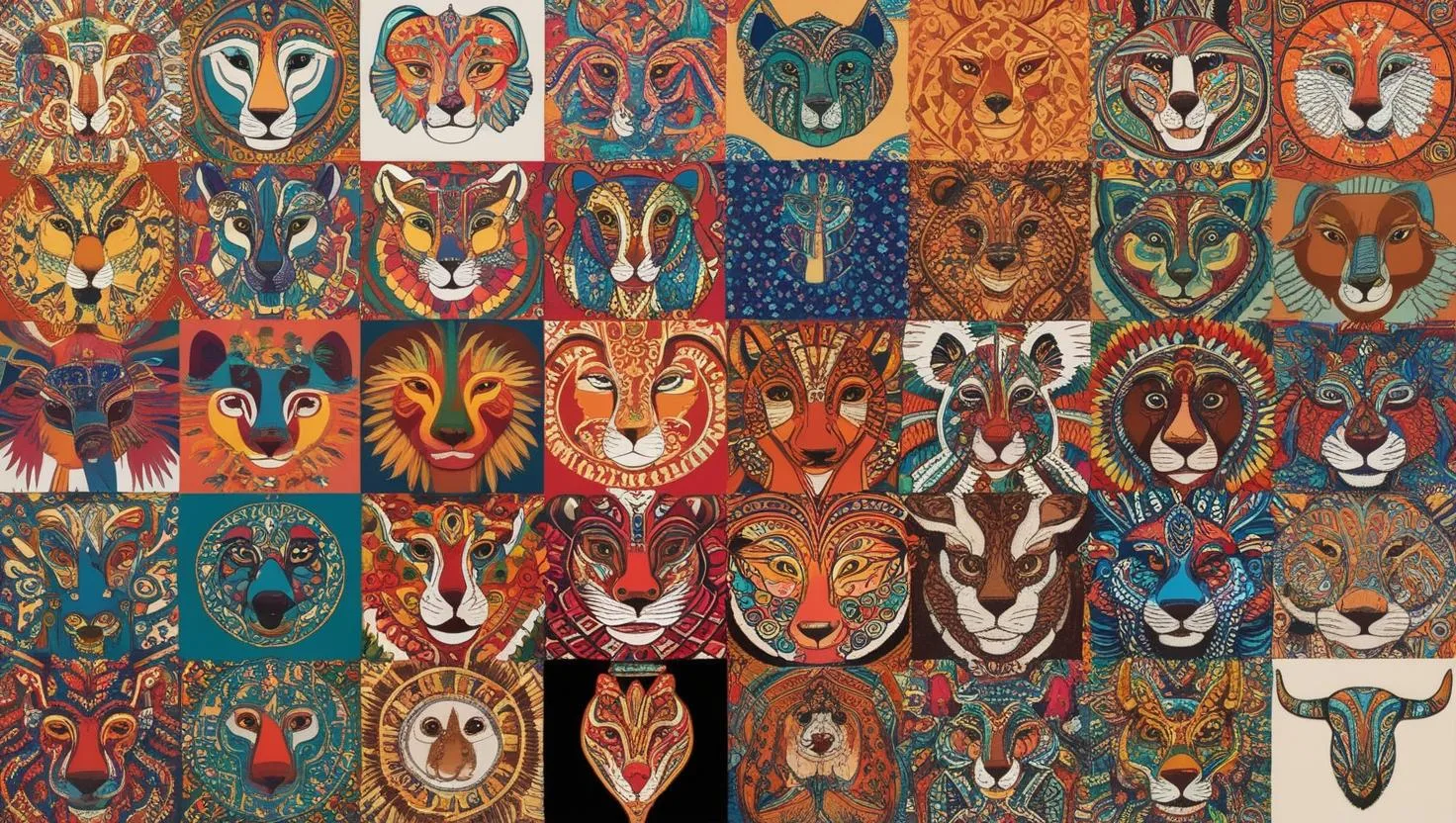 Source Patterned Animal ethnic images free download