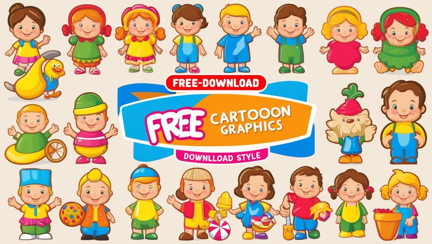 cartoon graphics bundle free download