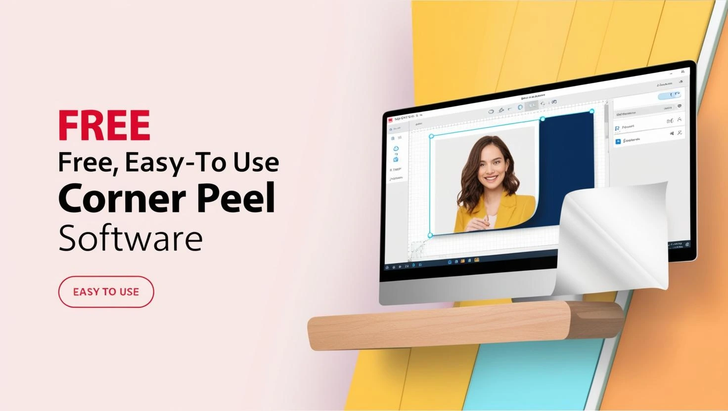 easy corner peel ad software free download