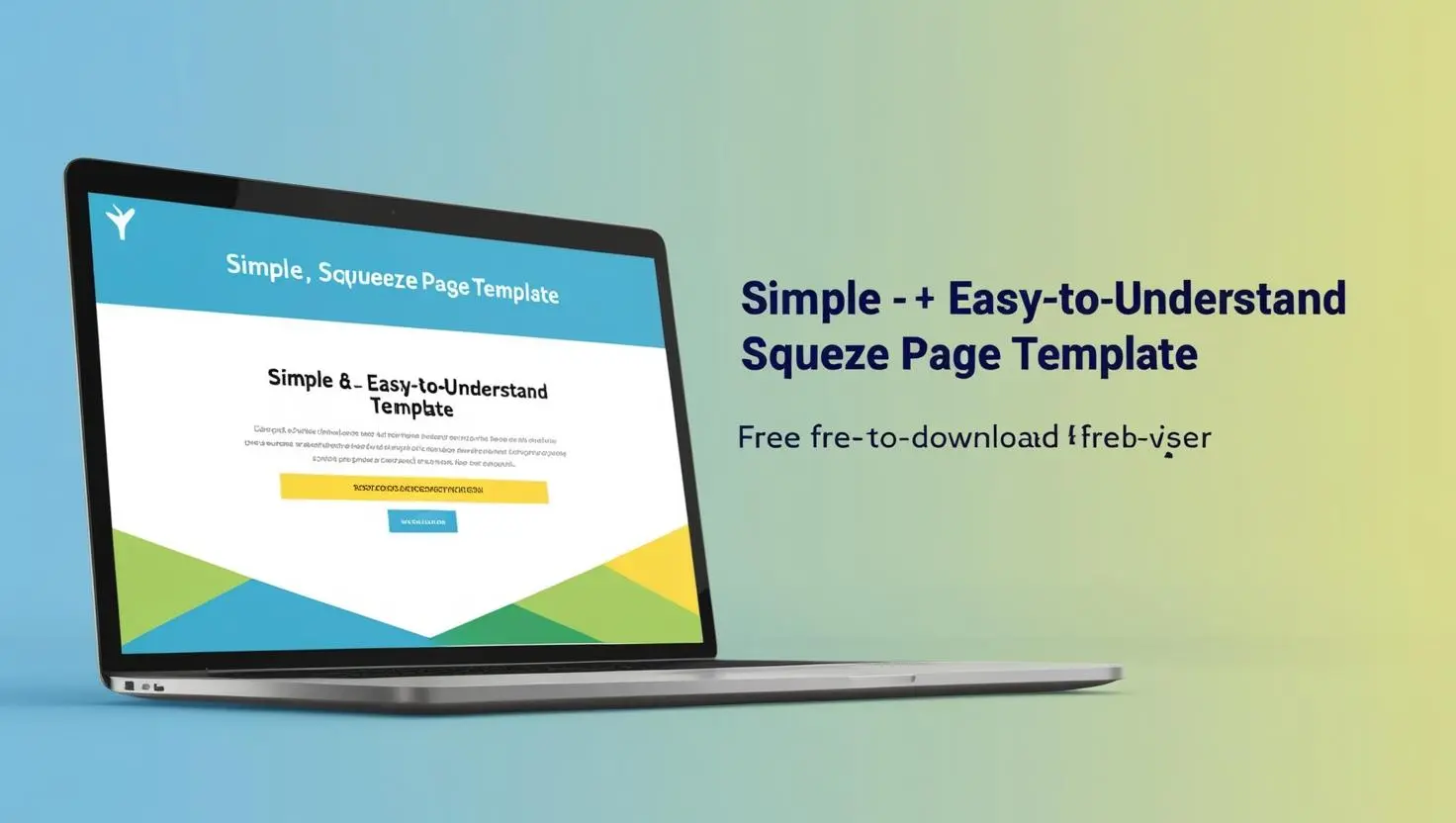 easy squeeze page template free download