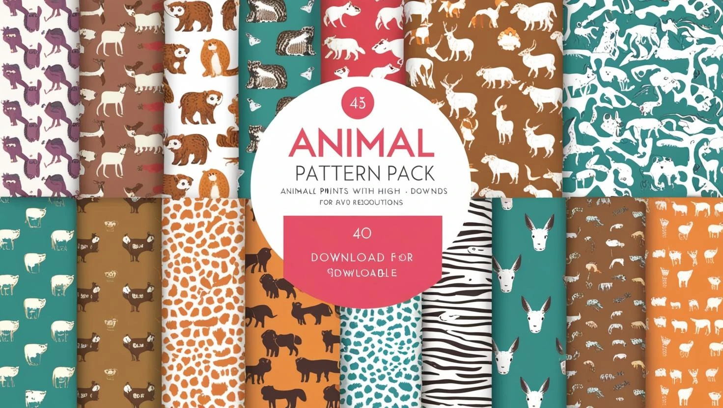 Animals Pattern graphic pack free download