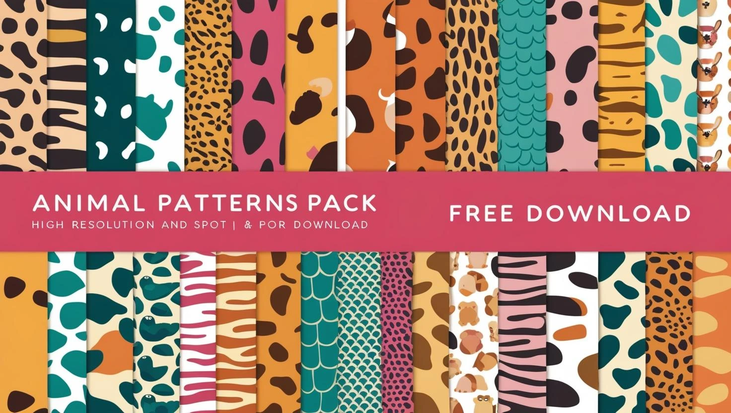 Animals Pattern graphics pack free download