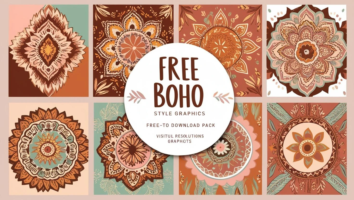 Boho graphics pack free download