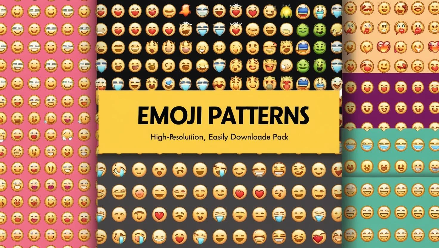 Emojis Pattern graphic pack free download