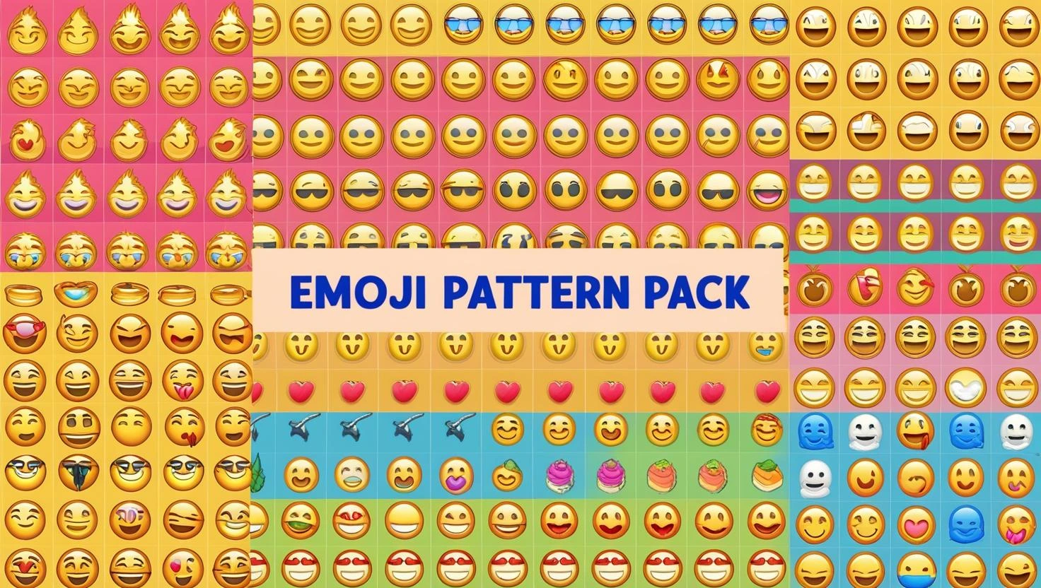 Emojis Pattern graphics pack free download