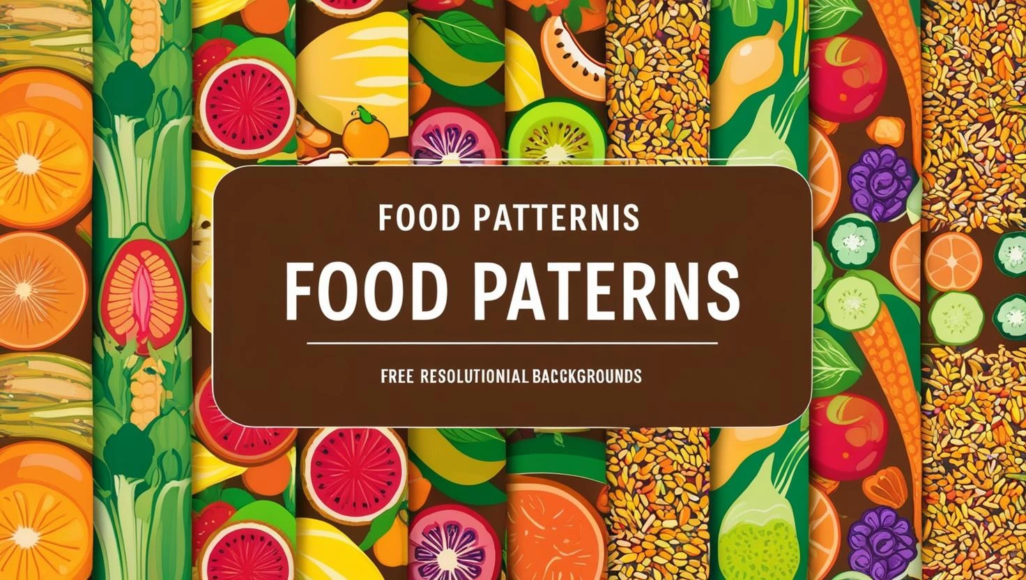 Food Pattern graphics pack free download