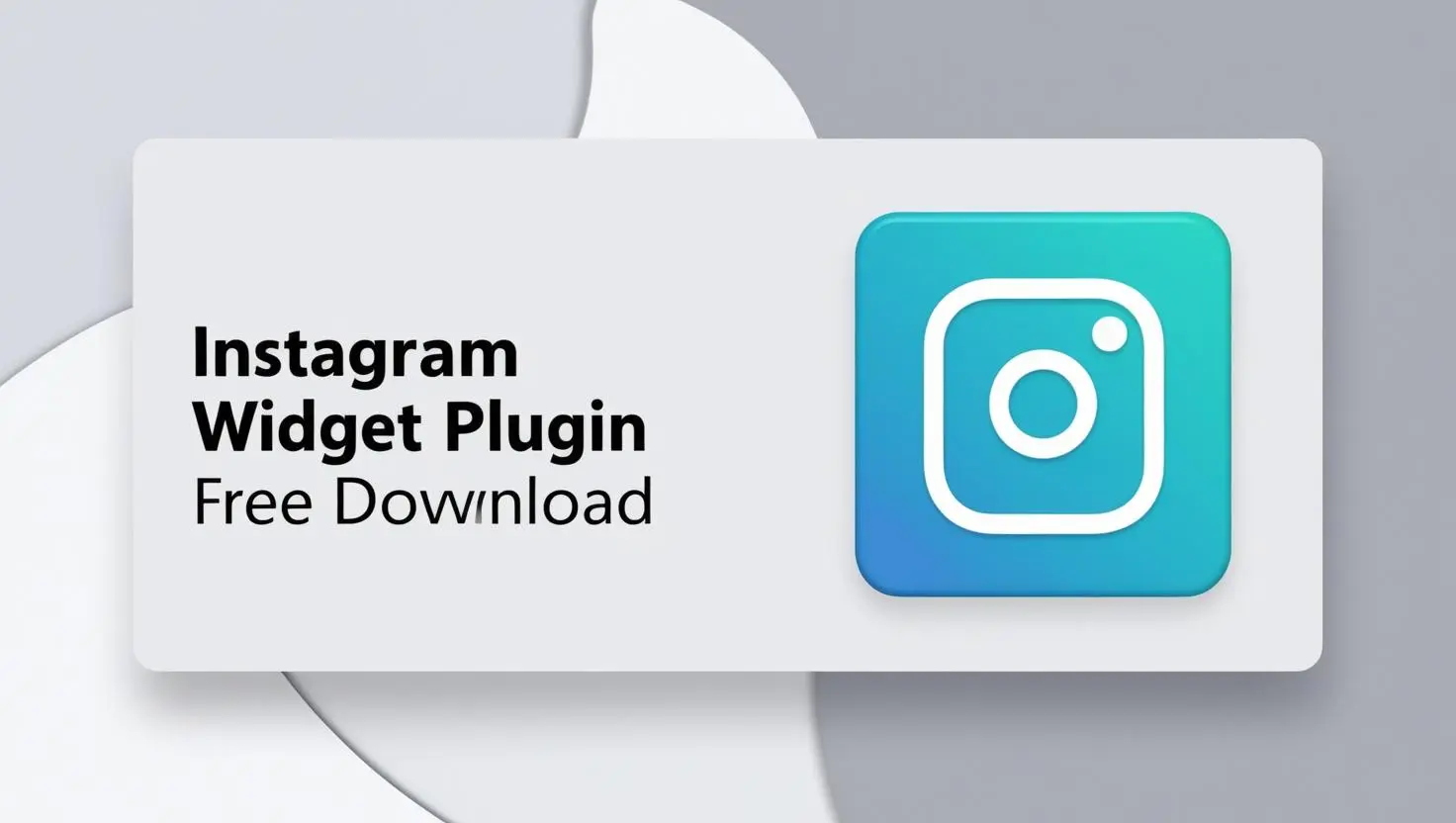 Instagram Widget Plugin free download