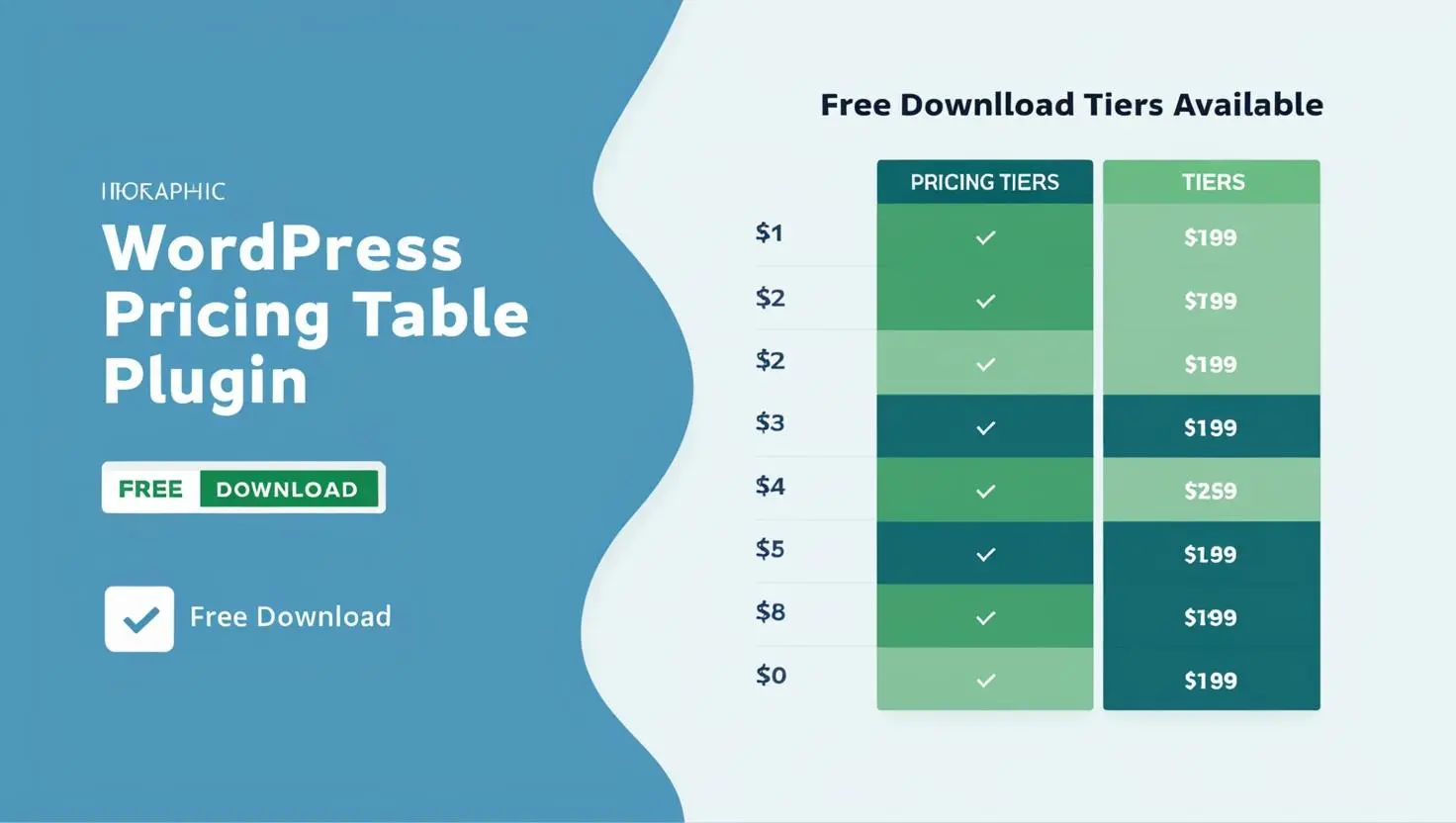 Pricing Table WordPress Pricing Table Plugin free download