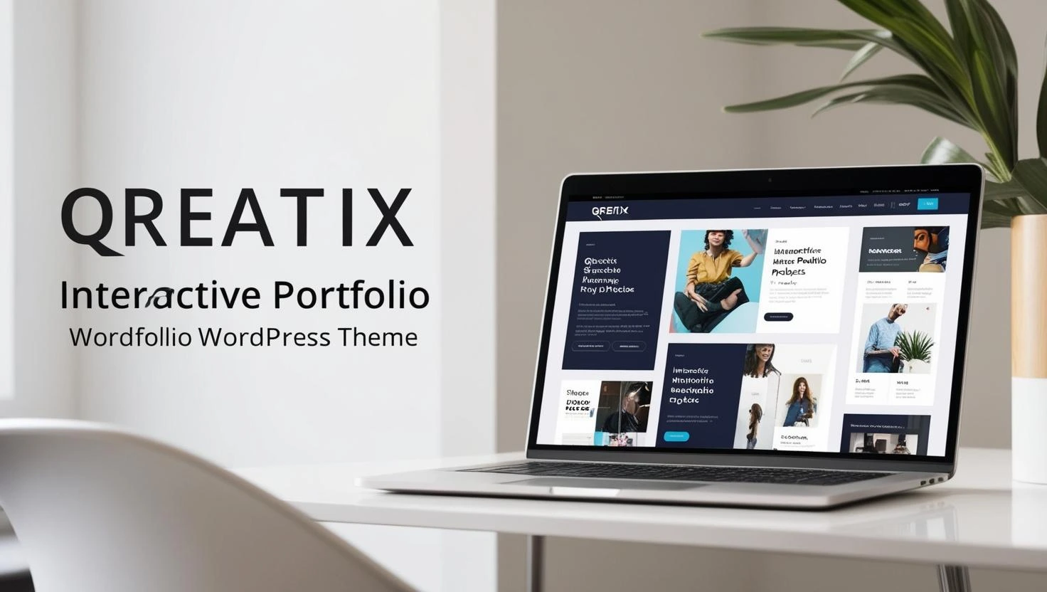 Qreatix – Interactive Portfolio WordPress Theme free download