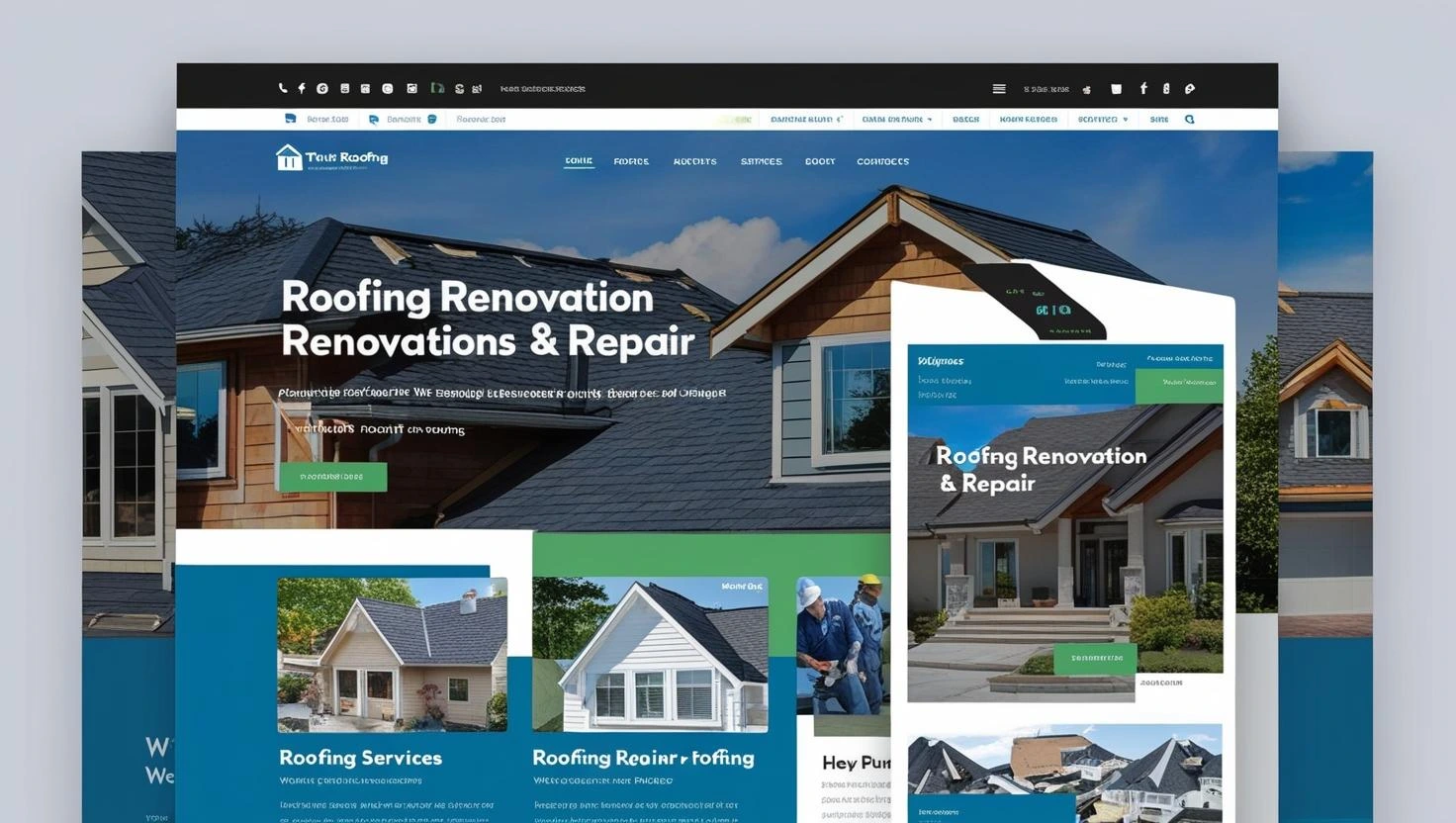 Roofing - Renovation & Repair Service WordPress Theme free download