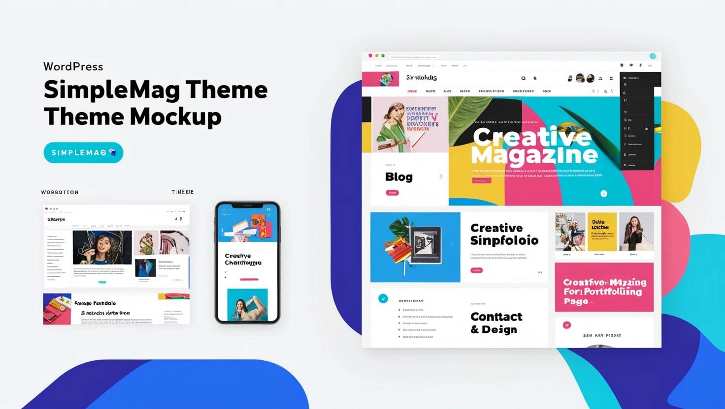 SimpleMag - Magazine theme for creative stuff WordPress theme free download