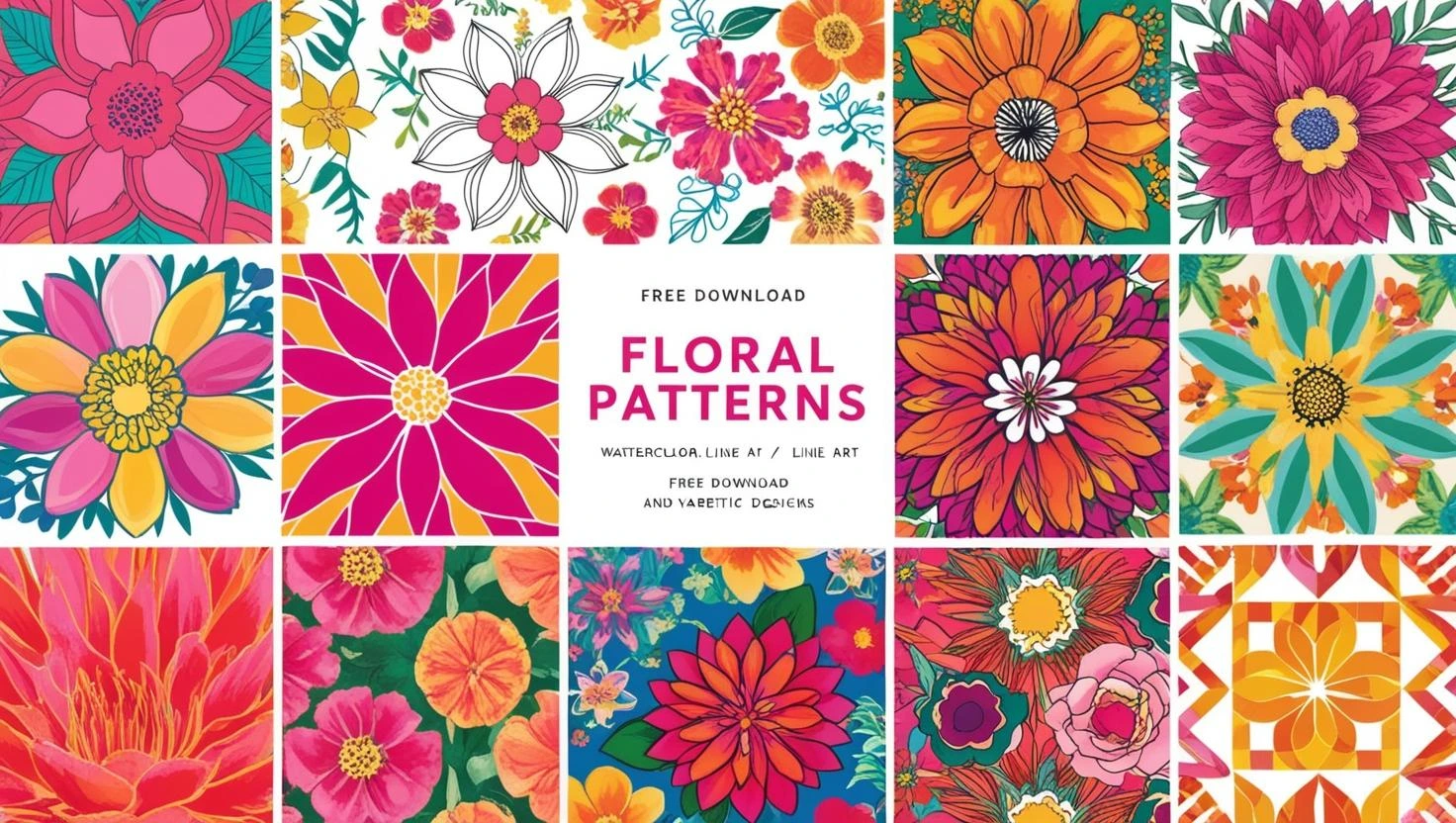 floral pattern graphics pack free download