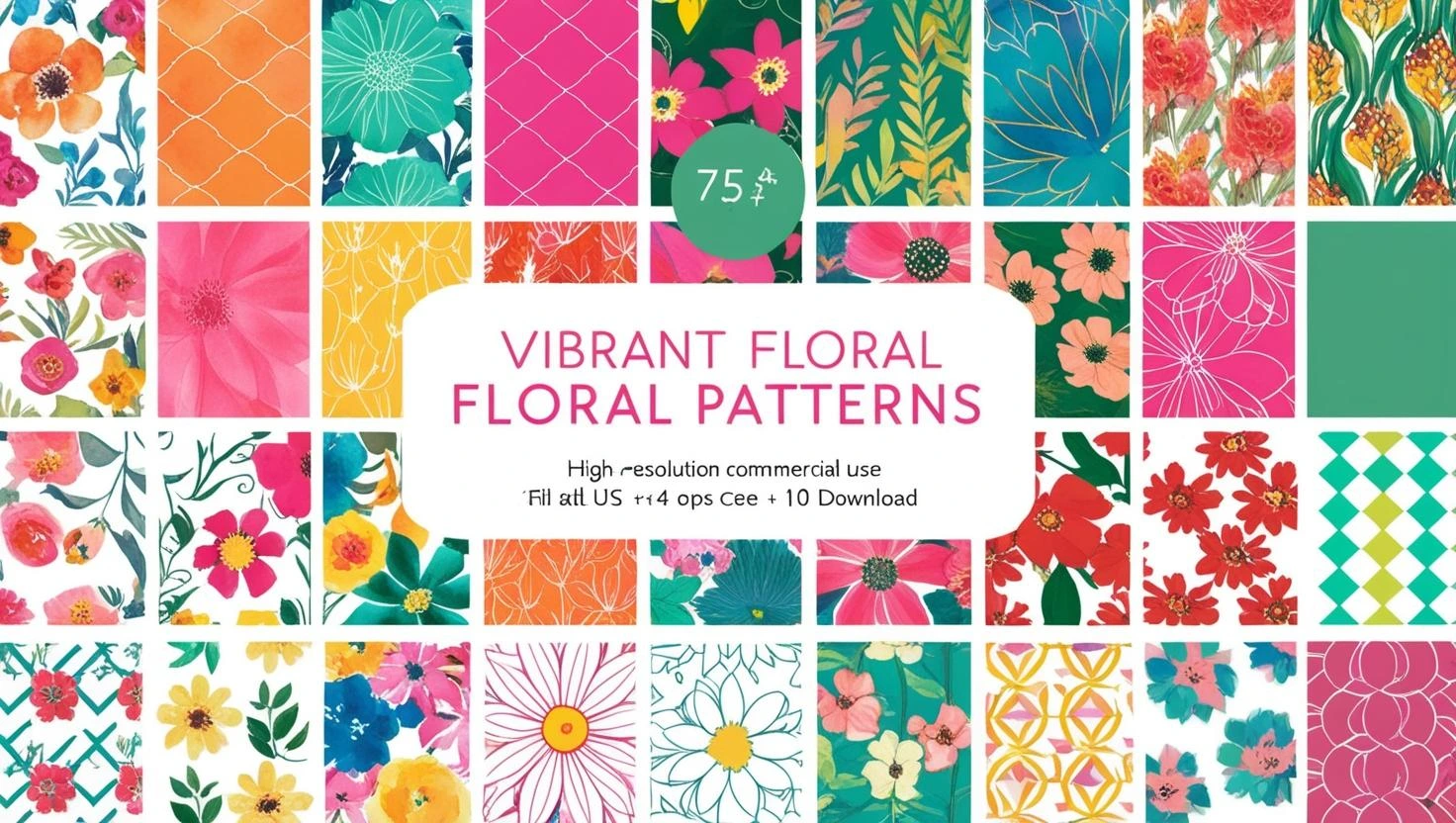 floral pattern graphics pack free download