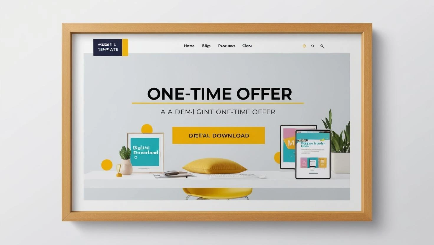 one time offer website template free download