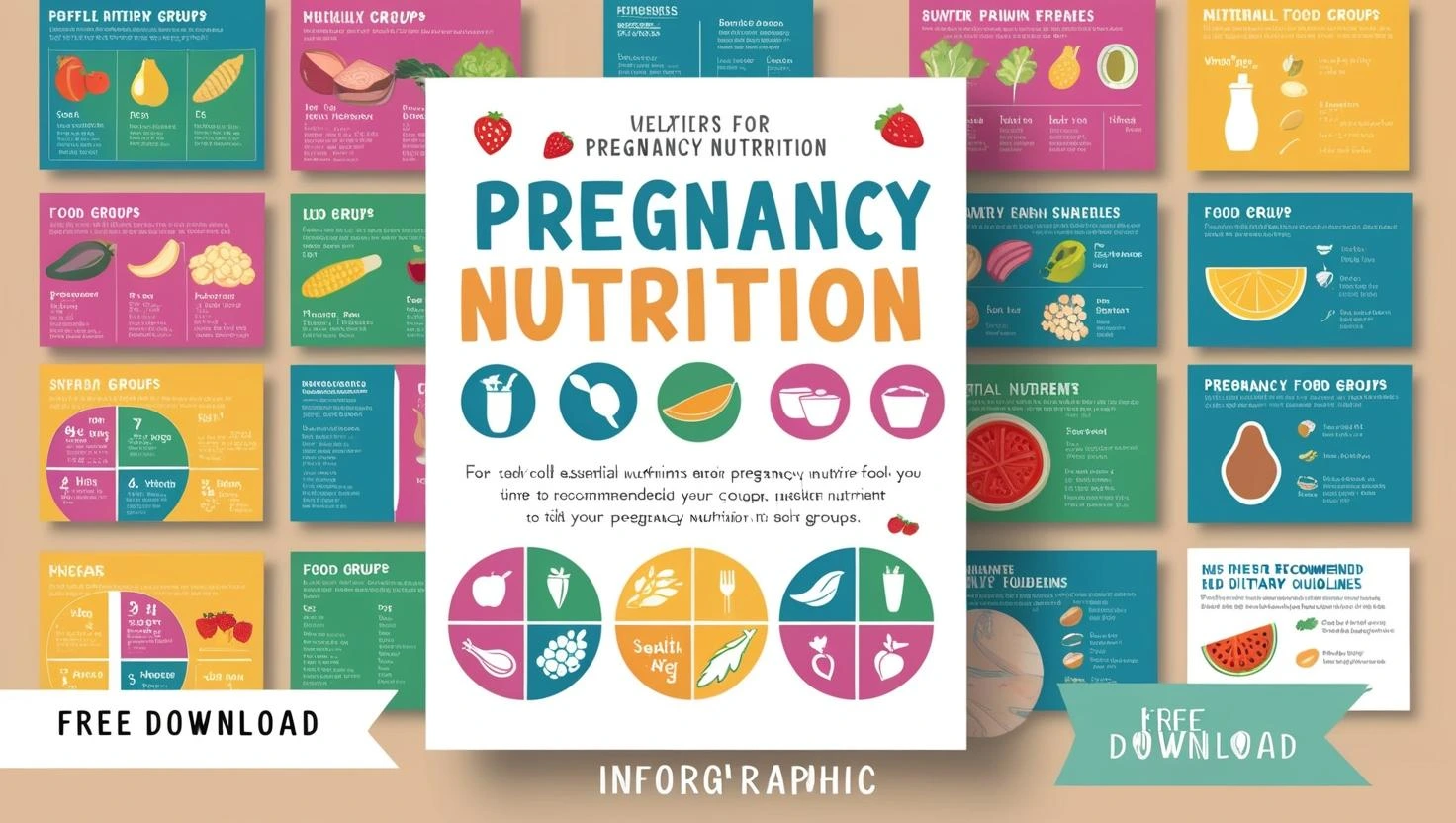 pregnancy nutrition graphic pack free download