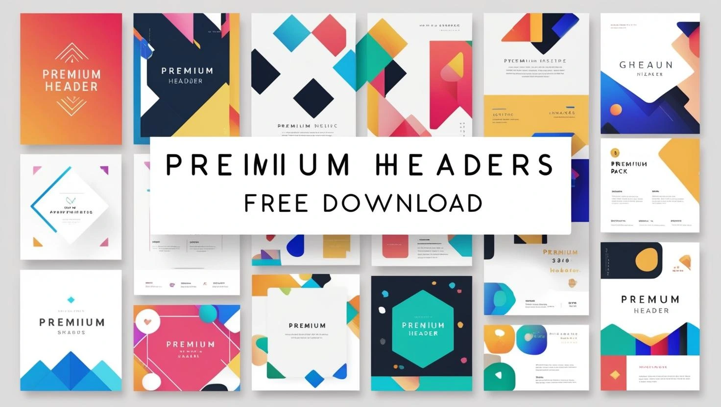 premium headers pack graphic pack free download