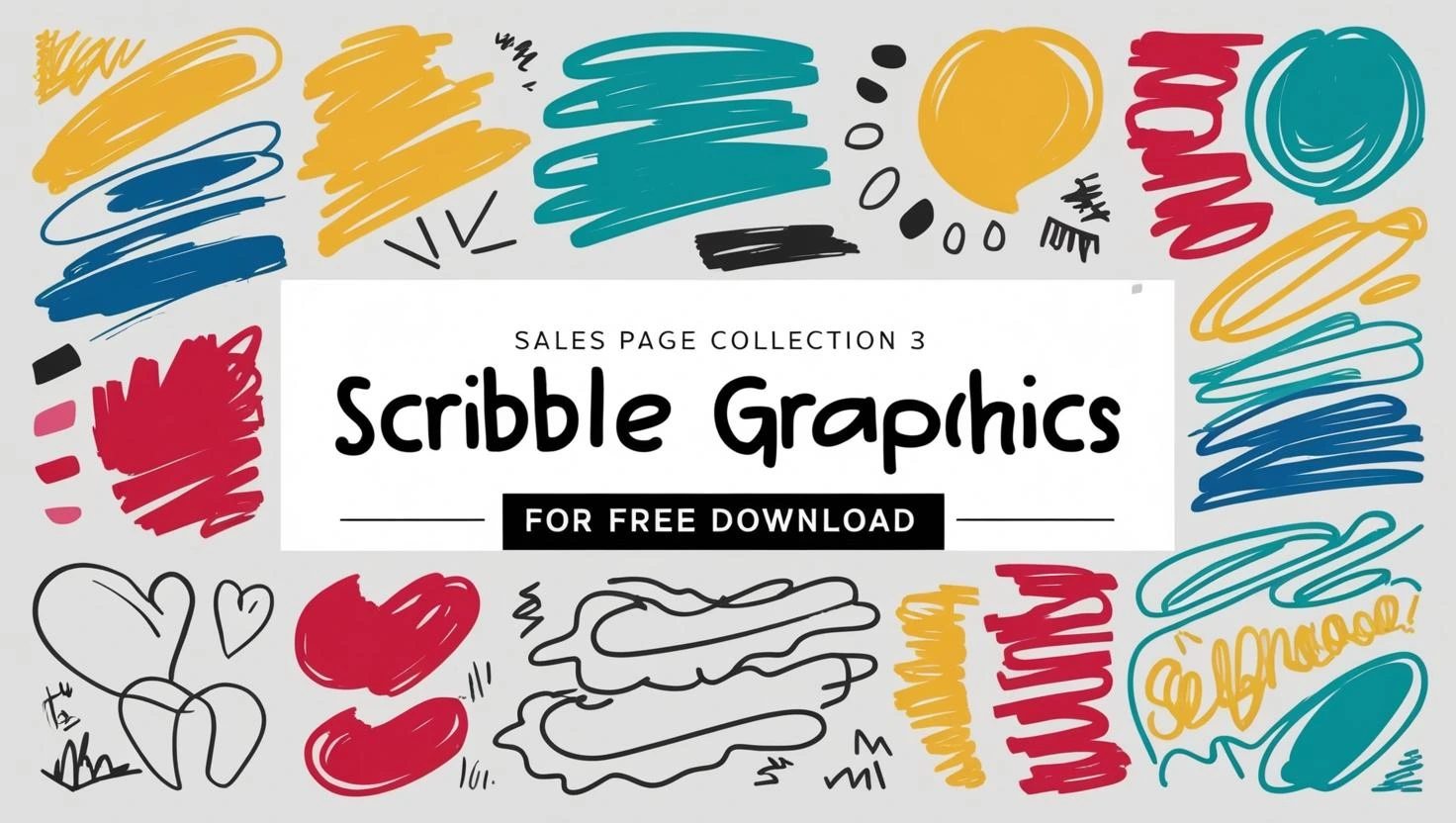 sales page scribble graphic pack free download