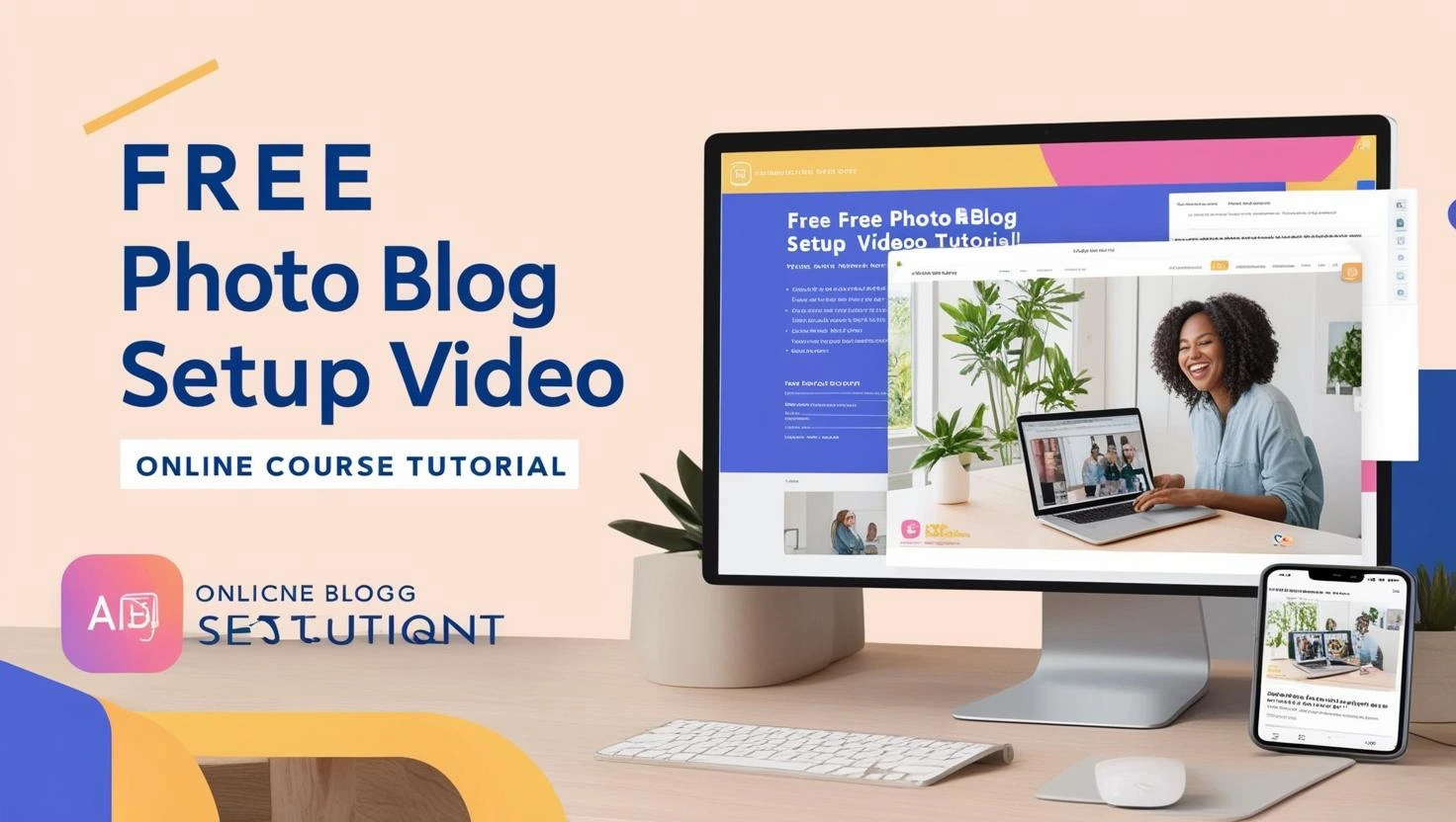 setup own photo blog video course free download