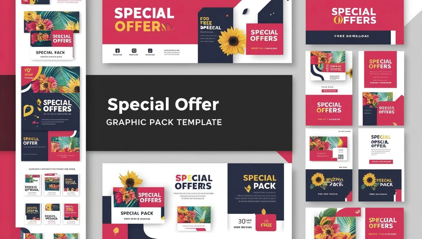 special offer template graphic pack free download