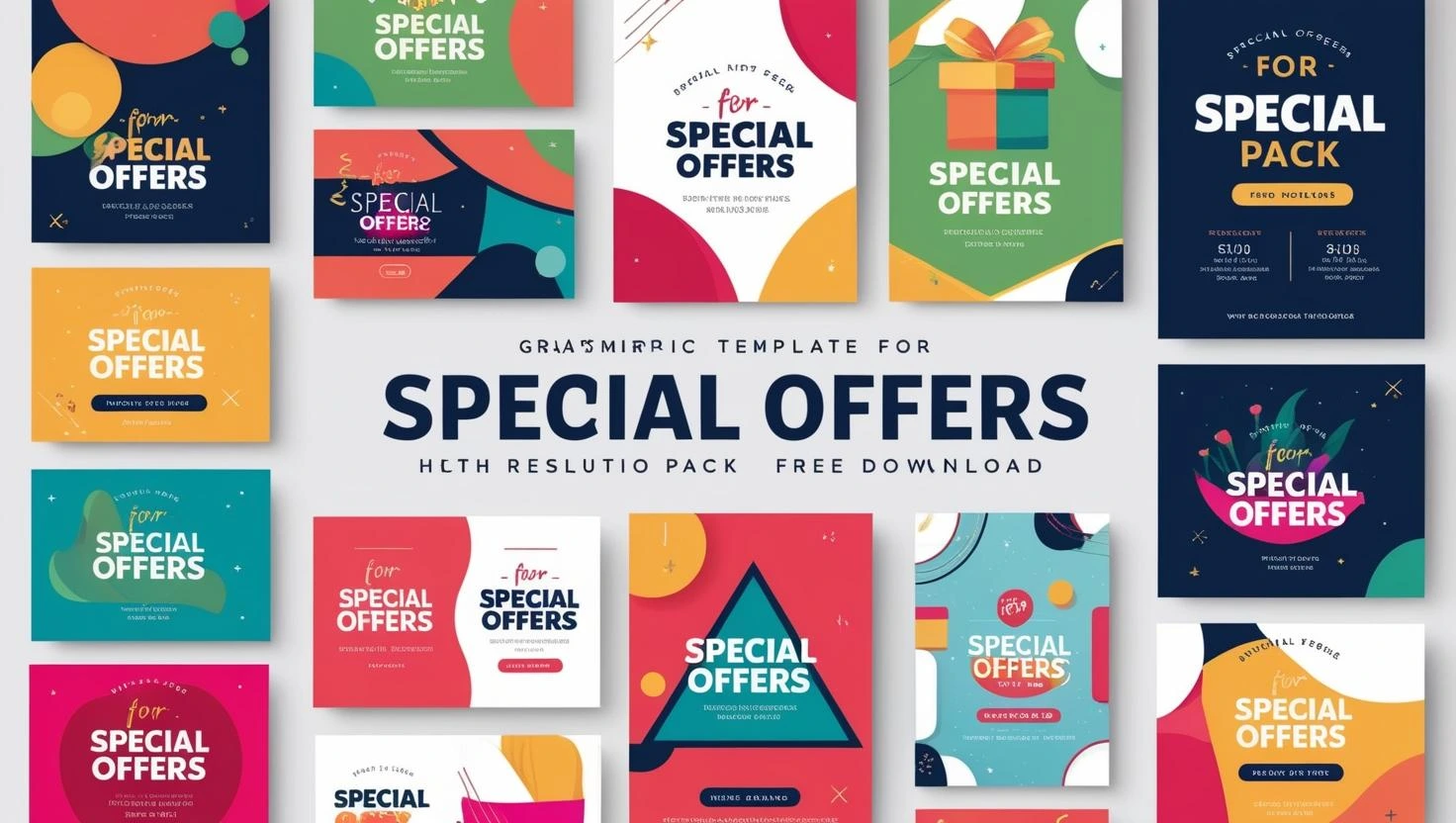 special offer template graphic pack free download