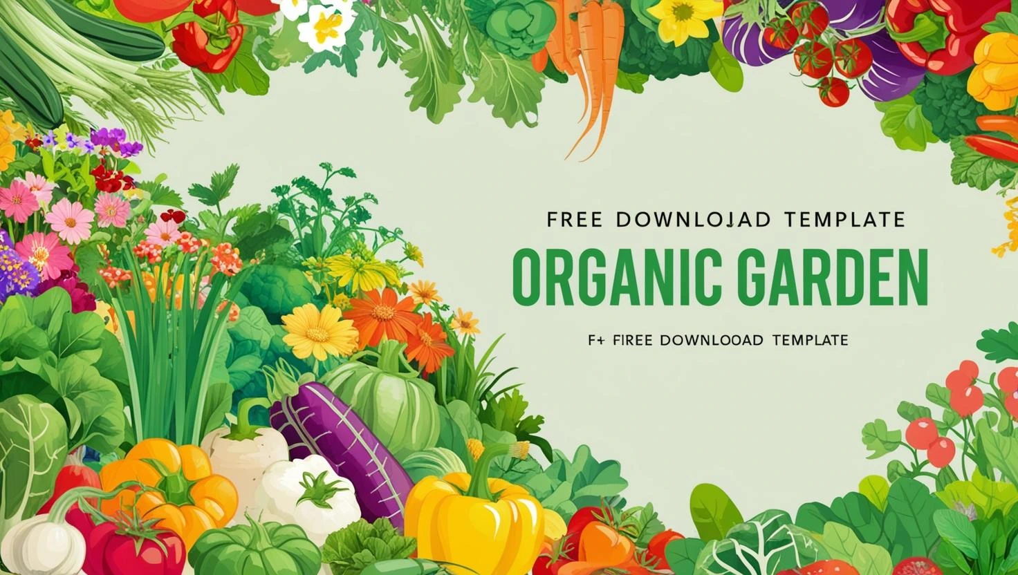 the joys organic gardern template free download