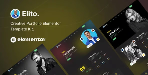 Elito – Creative Portfolio Elementor Template Kit free download