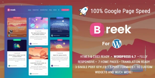 Breek wordpress Theme Free Download