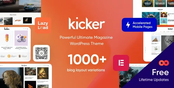 Kicker wordpress Theme Free Download