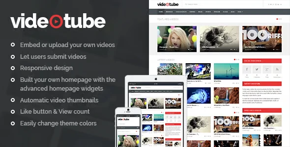 VideoTube wordpress Theme Free Download