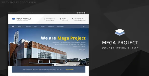 Mega Project wordpress Theme Free Download