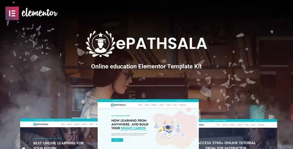 ePathsala – Online Education Elementor Template Kit Free Downlaod