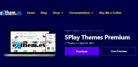 5Play wordpress Theme Premium Free Download