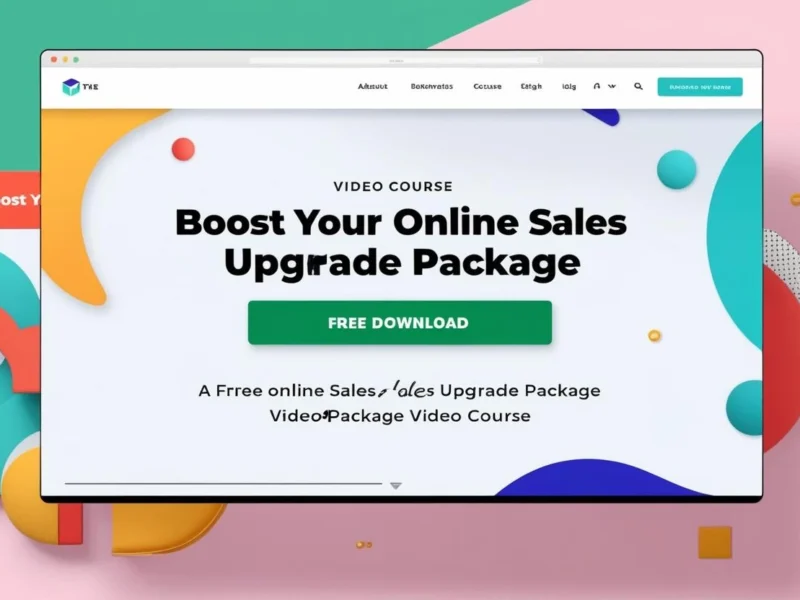 Boost-Your-Online-Sales-Upgrade-Package video course free download