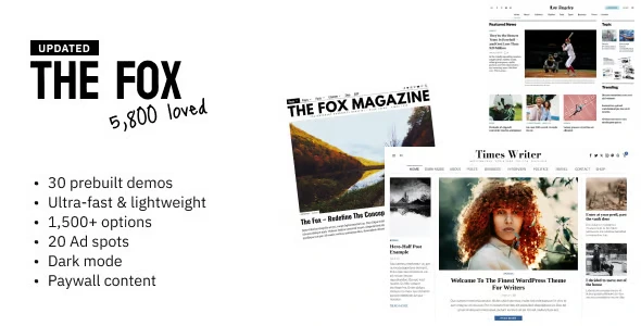 The Fox wordpress Theme Free Download