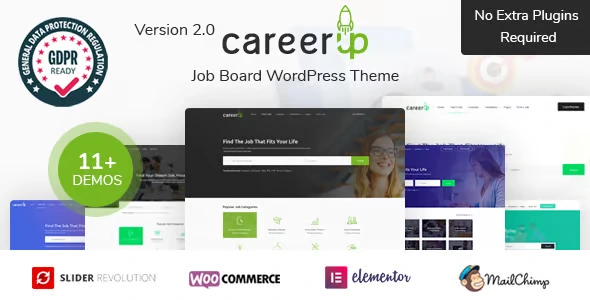 CareerUp wordpress Theme Free Download