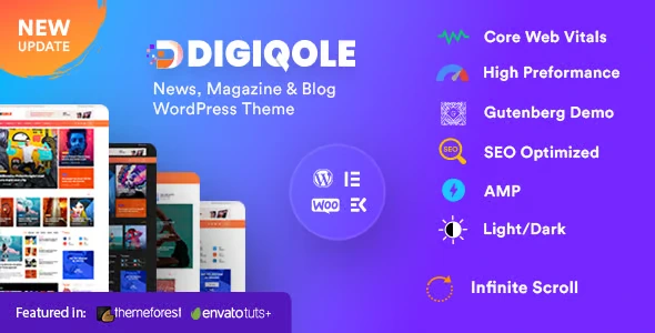 Digiqole WordPress Theme Free Download